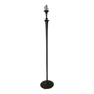Bronze Hammered Floor Lamp After Giacometti For Sale