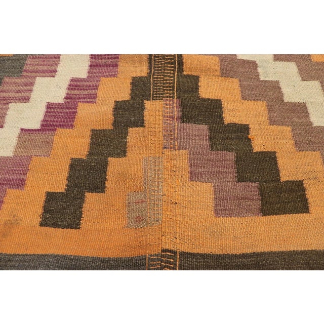 Semi-Antique Turkish Kilim Rug, 08'05 X 15'02 For Sale - Image 4 of 9