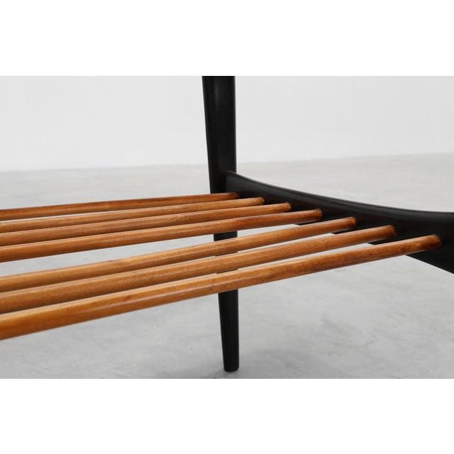 Model 210 Bar or Coffee Table in Teak with Ceramic Tiles by Alfred Hendrickx for Belform, 1950s For Sale - Image 9 of 18