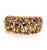 Bochic “Capri” Vintage Sapphire & Multi Gem Bangle Set In 18K Gold & Silver For Sale - Image 11 of 12