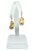 Diamond Baroque Fresh Water Yellow Pearl Earrings 14k Gold Certified For Sale - Image 9 of 9