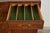1940s French Regency Louis XVI Carved Mahogany Bow Front Sideboard or Bar Cabinet, Circa 1940s For Sale - Image 5 of 14