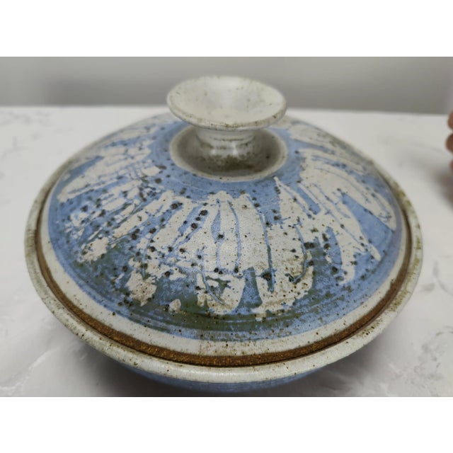 Vintage Mid Century Bowl with Lid by Maxine Scholts c1970s; overall great condition. Little to no wear. Measures...