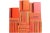Contemporary Decorative Books - Grove Book Wall - Set of 50 Orange Books For Sale - Image 3 of 3