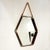 Hexagonal Mirror, Italy, 1960s For Sale - Image 4 of 11