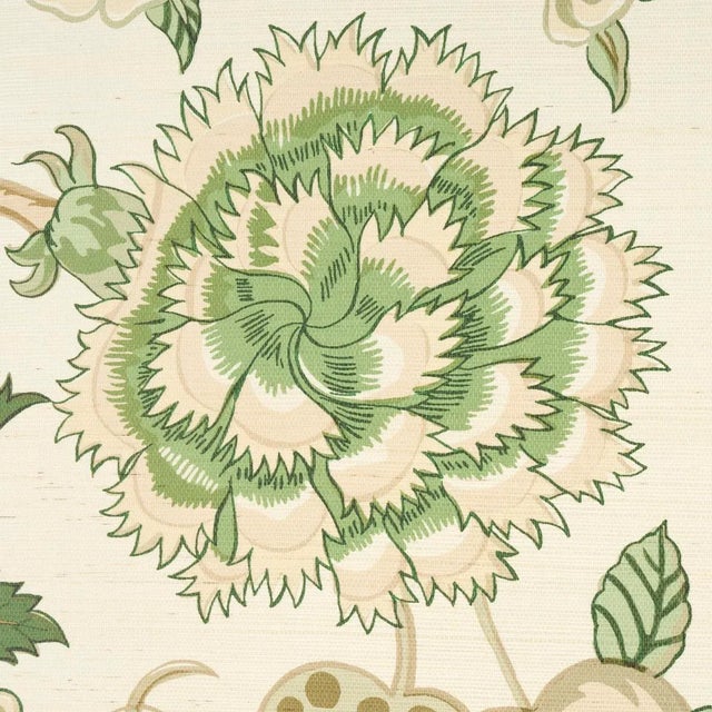 Schumacher Darsey Tree Of Life Sisal Panel Set In Leaf - 2 Panel Set For Sale In New York - Image 6 of 6