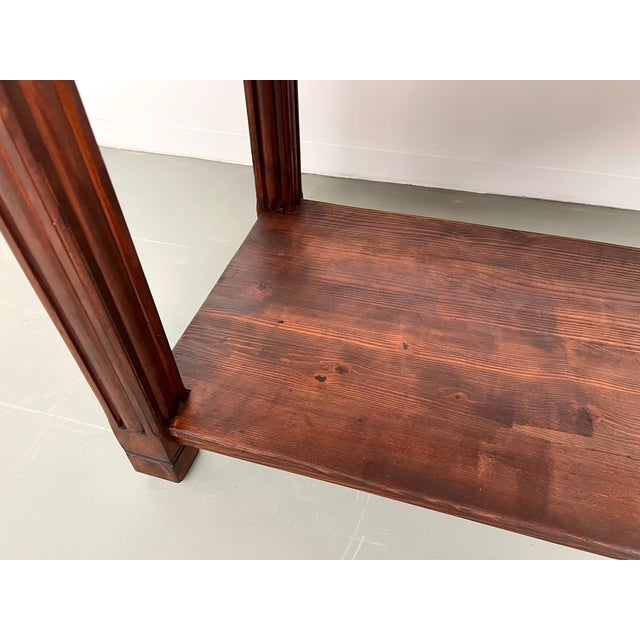 Small Pine Drapery Table, 1950s For Sale - Image 11 of 18