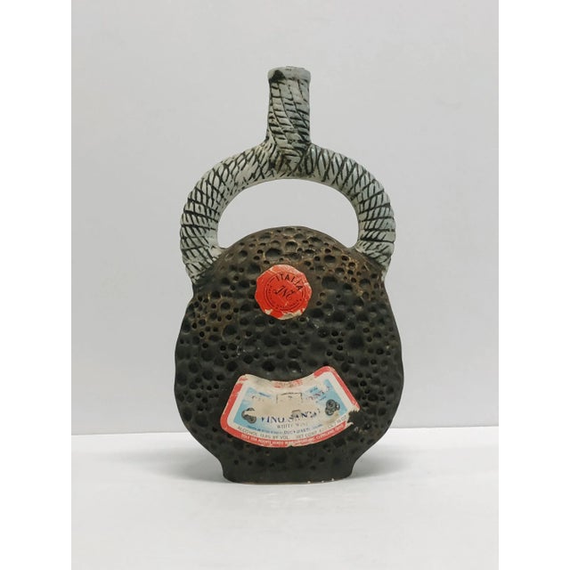 Vintage 1970s Casa Vento Ceramic Zodiac Collectors Wine Bottle For Sale - Image 4 of 6