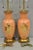 Vintage Marbro Chinoiserie Salmon Coral Pink Porcelain Table Lamps - A Pair For Sale - Image 9 of 12