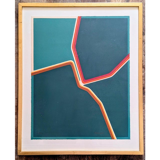 Pablo Palazuelo, Abstraction in Colors, 1974, Lithograph, Framed For Sale - Image 11 of 11