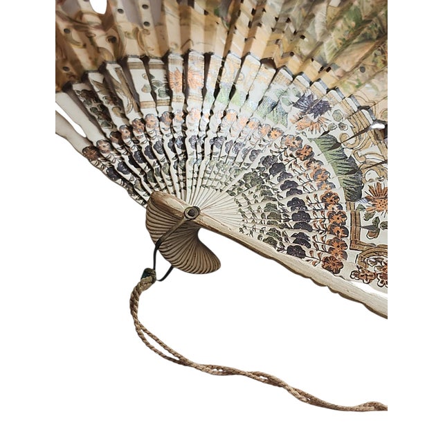 Rococo 19th Century Rococo Style Hand Fan For Sale - Image 3 of 5