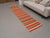 1970s 1970s Vintage Handmade Wool Cotton Orange Runner Rug For Sale - Image 5 of 11