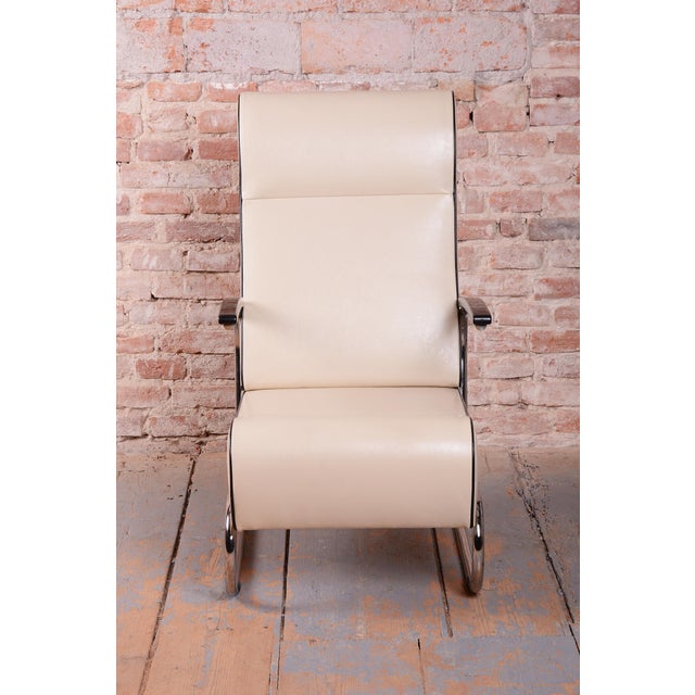 Bauhaus Armchairs FN24 in Chrome and Leather attributed to Mücke-Melder, Czech, 1930s, Set of 2 For Sale - Image 11 of 17