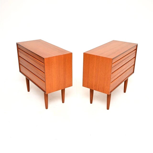 1960s Vintage Danish Teak Chest of Drawers attributed to Poul Cadovius, 1960, Set of 2 For Sale - Image 5 of 12