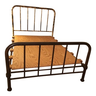 Antique Full Size Iron Bed For Sale