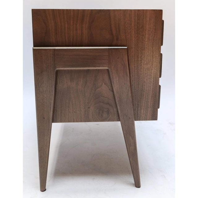 Mid-Century Modern Adesso Imports Mid-Century Style Walnut Nightstand For Sale - Image 3 of 12