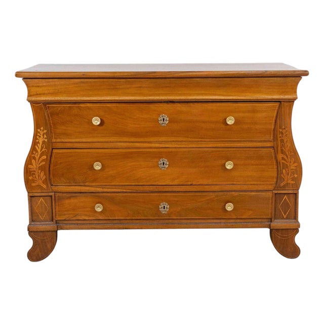 Walnut Chest Of Drawers, Louis Philippe, First Half Of The 19th Century For Sale