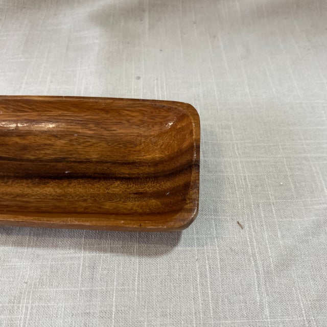 1970s Small Hand Carved Wooden Catchall For Sale In Atlanta - Image 6 of 7