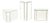 Modern Mirrored Pedestal Tables, 3 For Sale