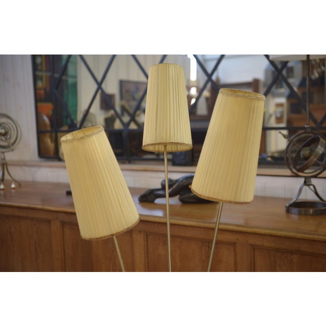 3-Arm Floor Lamp, 1960s, in Very Good conditions. Designed 1960 to 1969 European Plug (up to 250V).The wiring of this item...