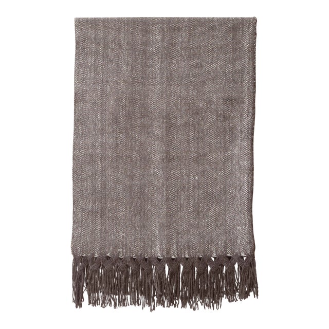Double Fringed Throw For Sale