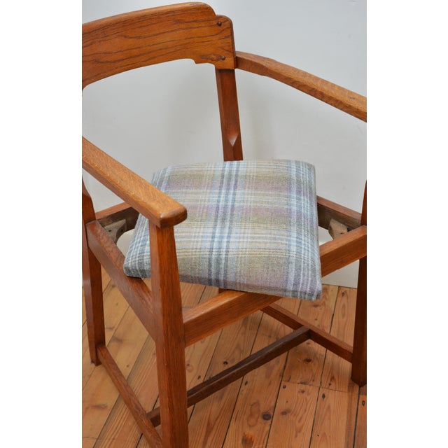 Arts and Crafts Desk Chair in Oak, 1900 For Sale - Image 11 of 15