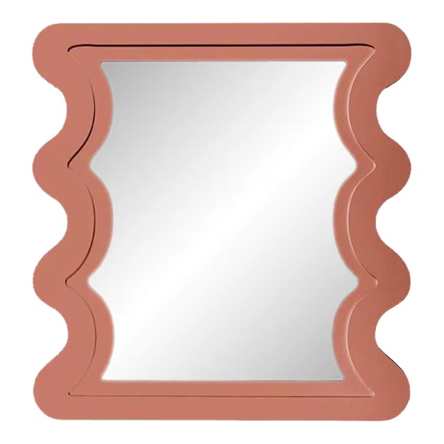 Fleur Home Carnival Mystic Rectangle Mirror in Red Earth, 24x36 For Sale