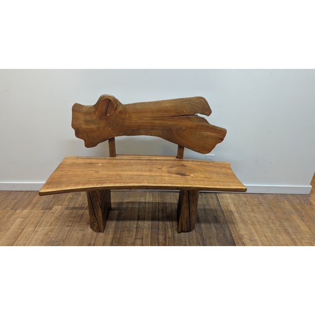 Natural Organic Modern Bench For Sale - Image 4 of 9