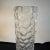 1970s Modernist Hammered Clear Glass Italian Cylindrical Vase For Sale - Image 4 of 10