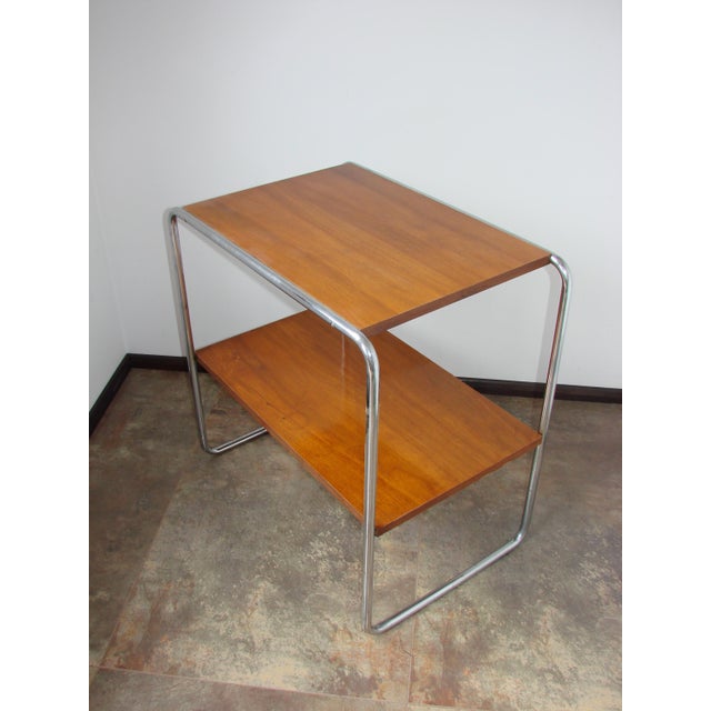 Bauhaus B12 Side Table by Marcel Breuer for Thonet, Czechoslovakia, 1930s For Sale - Image 9 of 16