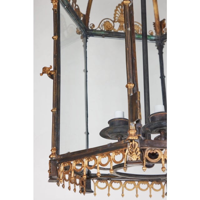 Elegant, Georgian Style Lantern For Sale - Image 4 of 6