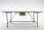 Industrial Vintage Industrial Iron and Wood Table with Drawer, 1950s For Sale - Image 3 of 12