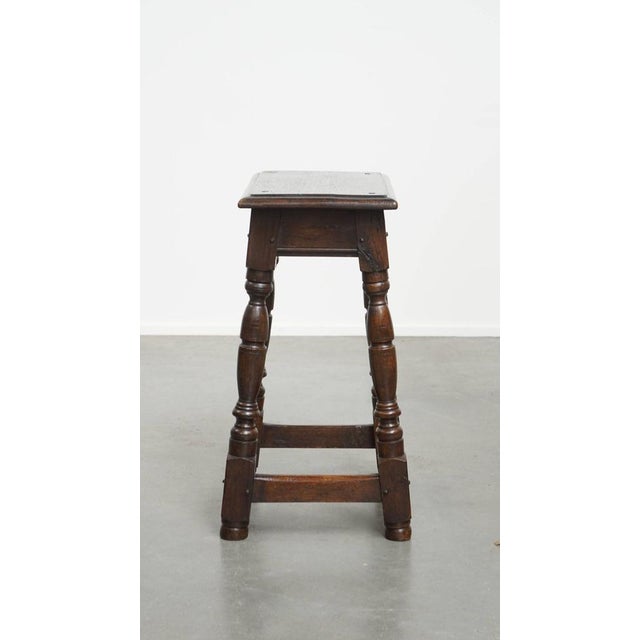 Antique English Stool, 1700s For Sale - Image 5 of 13