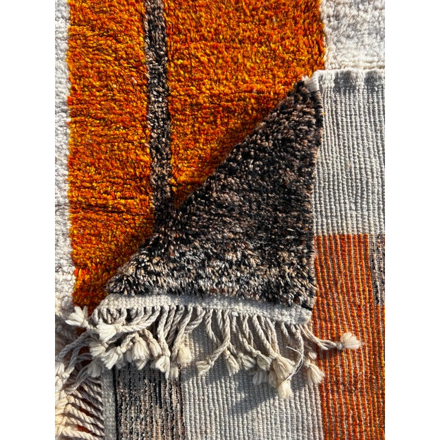 1990s Moroccan Mrirt Beni Ouarain Wool Rug, 1990 For Sale - Image 5 of 11