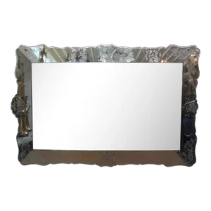 Etched Scalloped Venetian Mirror by Pietro Chiesa