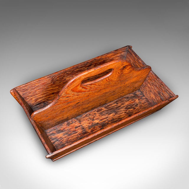 Antique Country Ladies Garden Trug, English, Outdoor Tool Carry, Victorian, 1870 For Sale - Image 6 of 10