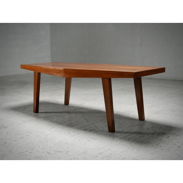 Wood Vintage Coffee Table in Imbuia Wood, Brazil, 1950s For Sale - Image 7 of 9