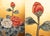 Wood 1970s "Chrysanthemums and Sparrows", Antique Style Chinoiserie Painted Screen For Sale - Image 7 of 18