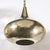 1960s Mid-Century Teardrop Form Antique Brass Pendant W/ Pierced Detailing Chandelier For Sale - Image 5 of 9