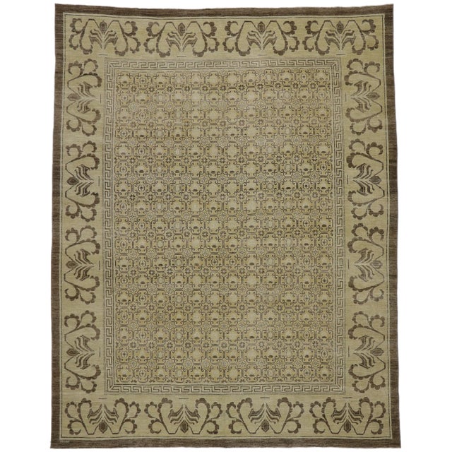 Vintage Khotan Style Rug - 09'04 X 11'11 For Sale - Image 9 of 9