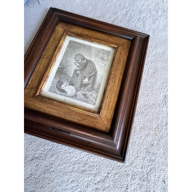 Black Hermann Kaulbach, Ein Störenfried, Late 19th Century, Screenprint, Framed For Sale - Image 8 of 10