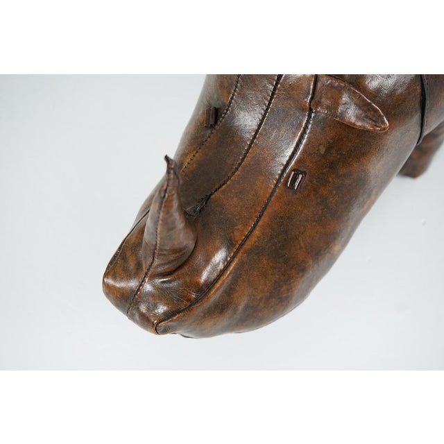 Brown Rhinoceros Stool by Dimitri Omersa for Omersa, 1960s For Sale - Image 8 of 12