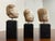 Asian Vintage Asian Heads + Bases, Set of Three For Sale - Image 3 of 12