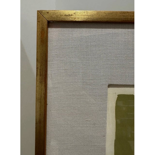 1960s 1960s Gérard Singer Signed Color Lithograph Depicting Irène Joliot Curie Mid Century For Sale - Image 5 of 6