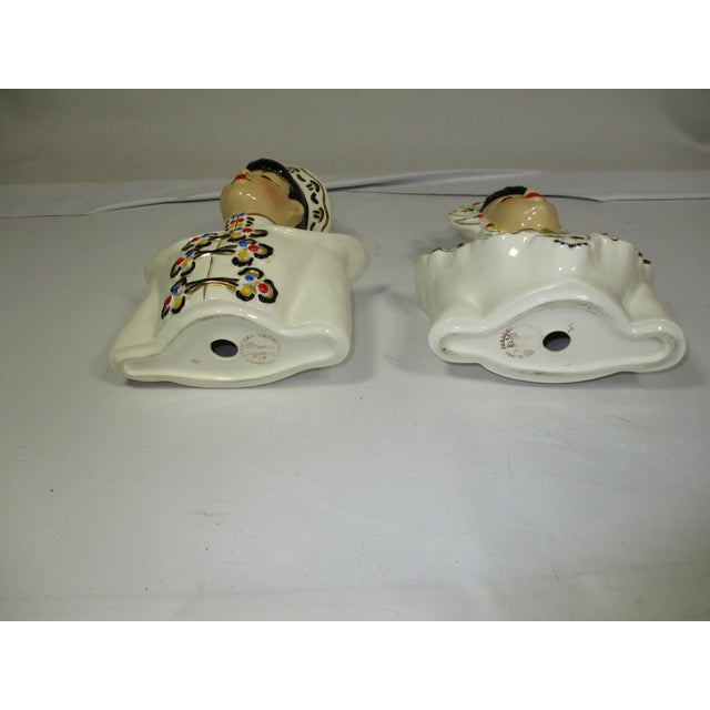 Vintage Pair of MCM Asian Bust For Sale - Image 6 of 7