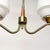 Mid-Century Modern Ceiling Lamp in Opaline Glass, Teak and Brass, Sweden, 1940s-1950s For Sale - Image 4 of 7