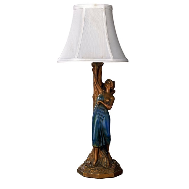 Early 20th Century Antique Figural Accent Table Lamp Chairish