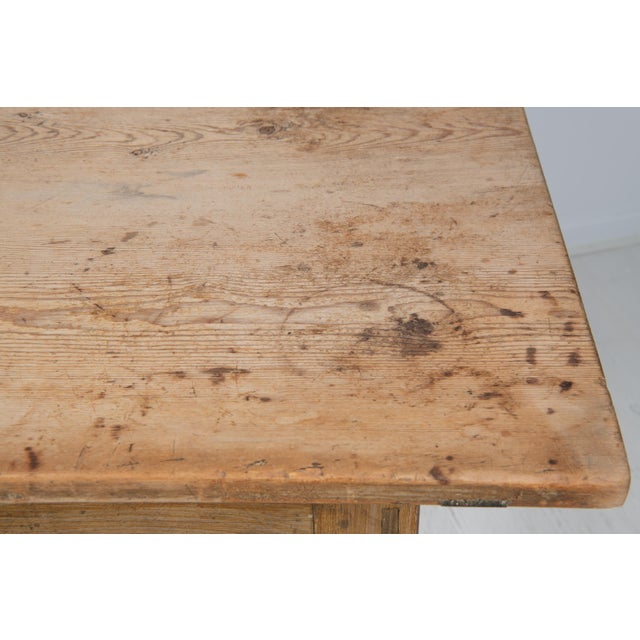 Antique Swedish Folk Art Dining Table For Sale - Image 9 of 15