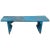Antique Blue Painted Wooden Bench For Sale - Image 5 of 5