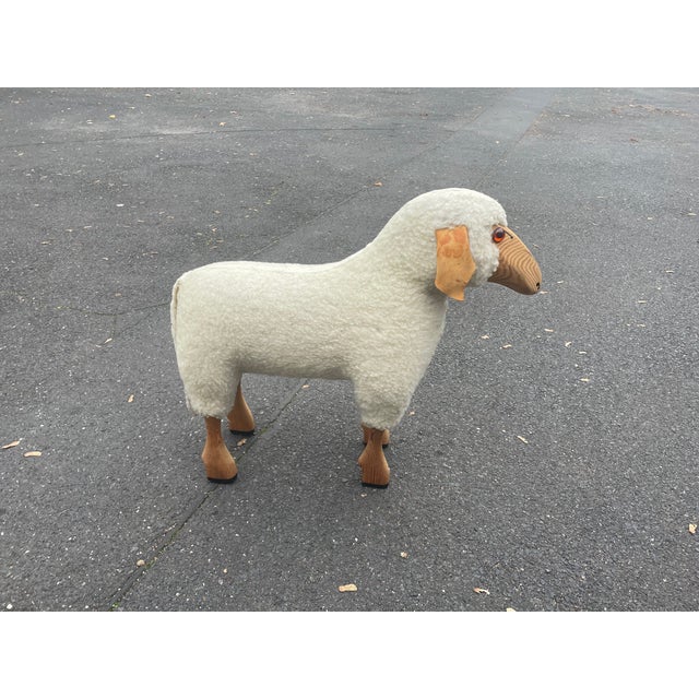 White Wool Sheep by Hanns Peter Krafft, 1970s For Sale - Image 3 of 13
